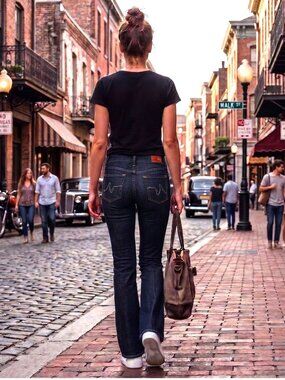 AG Adriano Goldschmied The Angel Bootcut Dark Wash Women's Denim Jeans Size 26R